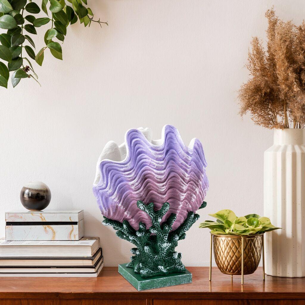Aberto Design Dekorativna figura Yak-049, 23x29x16 cm, Ljubičasta