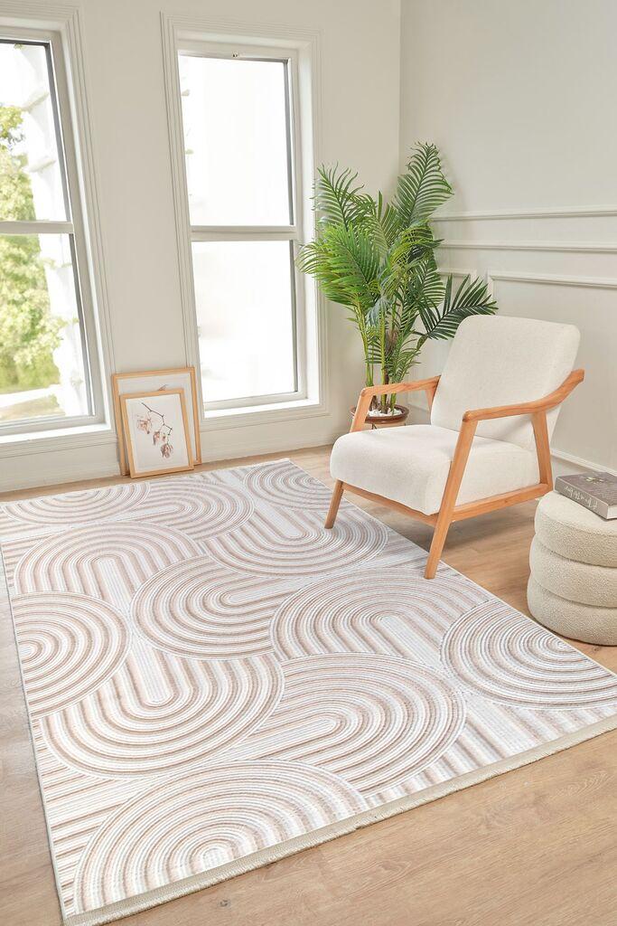 Conceptum Hypnose Tepih Boyut By001, 100x200 cm, Krem-beli