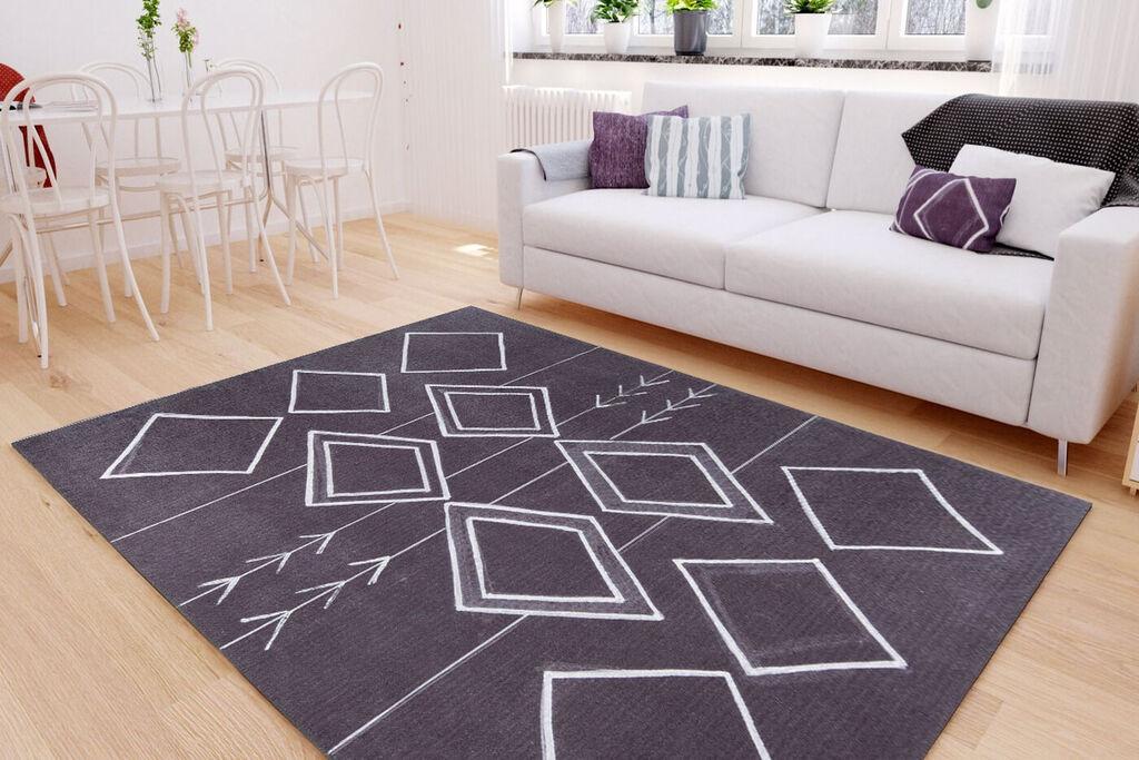 Conceptum Hypnose Tepih Ada Gonul Chenille 297, 75x230cm, Crni