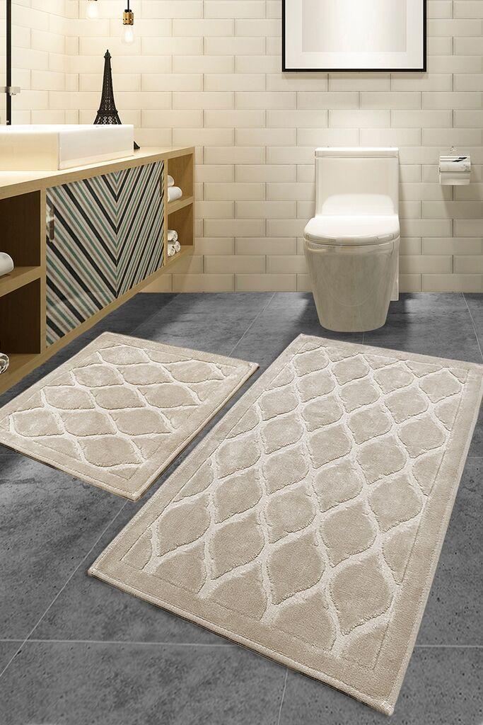 L'essentiel Maison Set 2 prostirke za kupatilo Bež