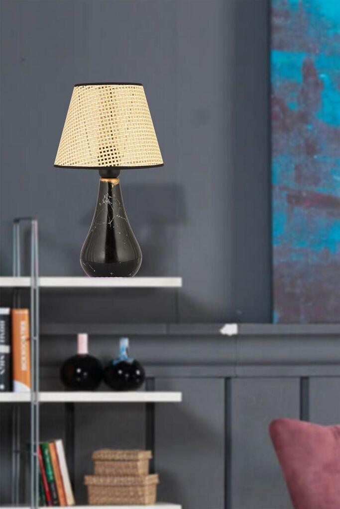 Opviq Stona lampa 64632, Crna-krem