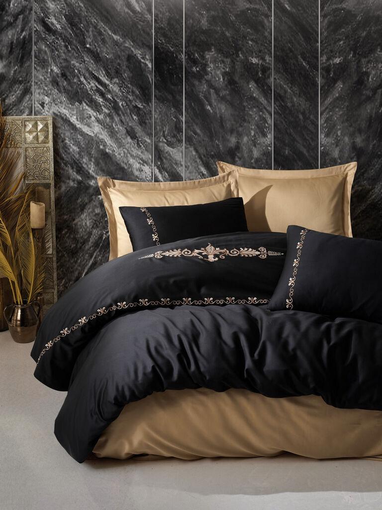 L'essentiel Maison Set posteljina Gloria, 240x260 cm, Crni