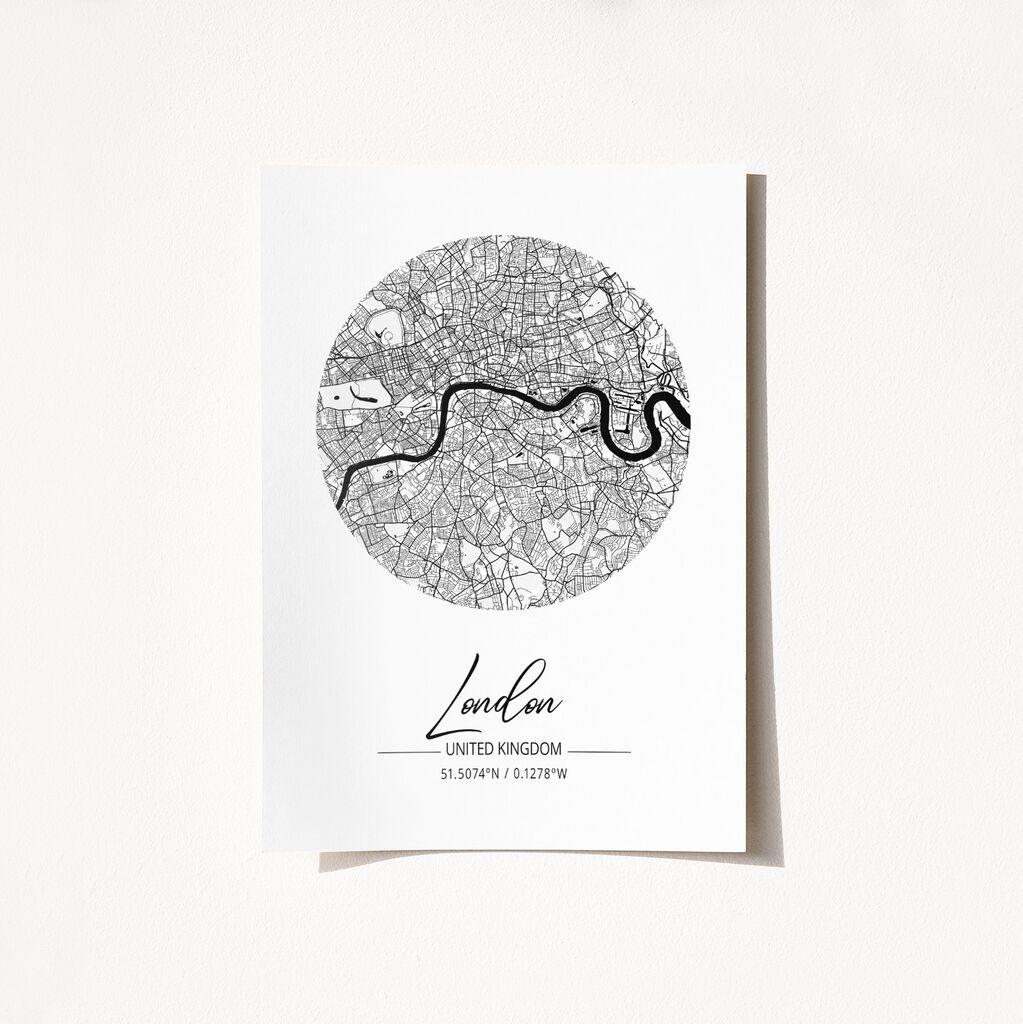 Wallity Poster London-2077, 21x29,7 cm, Beli