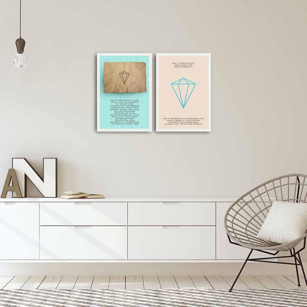 Wallity Slika 2PBCT-02, 2 dela, 72 x 50 cm
