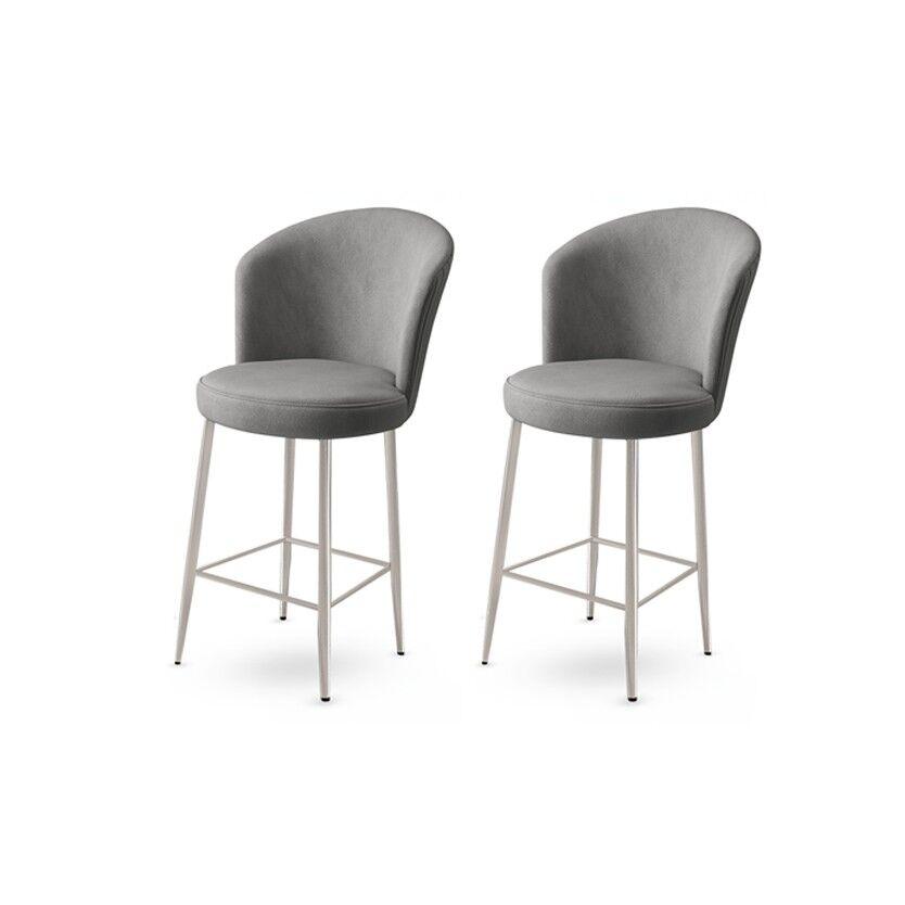 Hanah Home Set barskih stolica Fora, 2 komada, Sivi