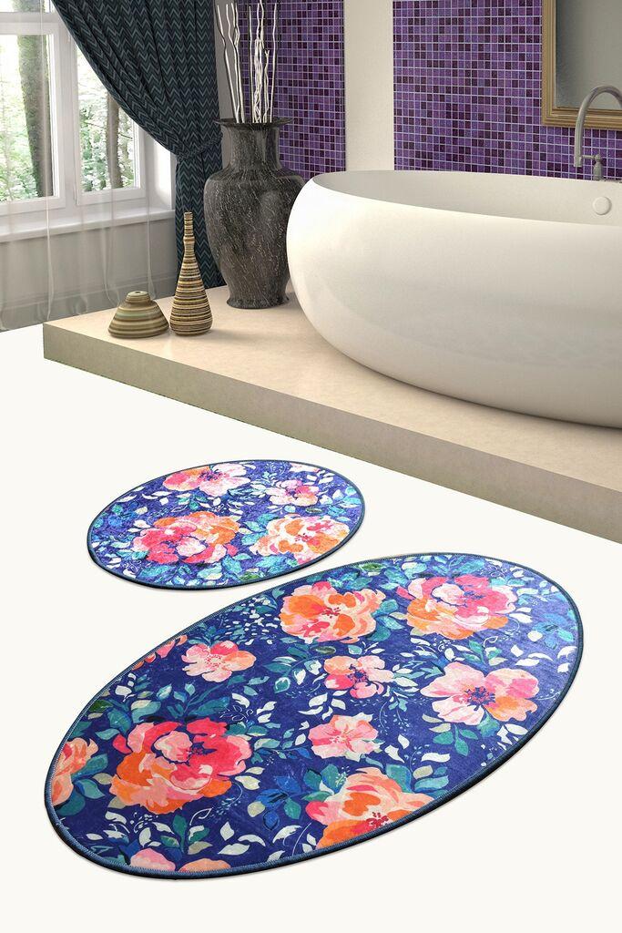 L'essentiel Maison Kupatilski otirač Flowers, 2 komada, Šareni