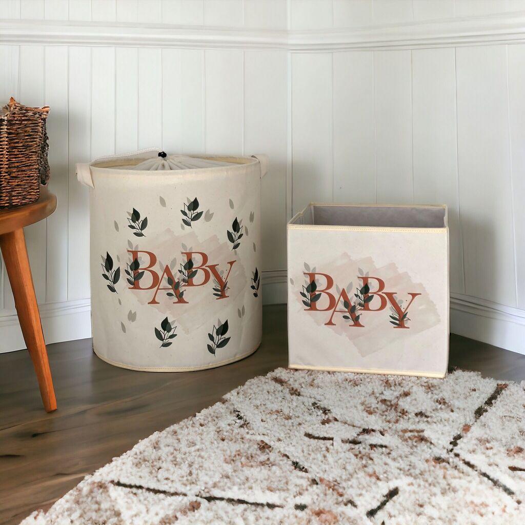 Aberto Design Set 2 korpe za odlaganje Krem