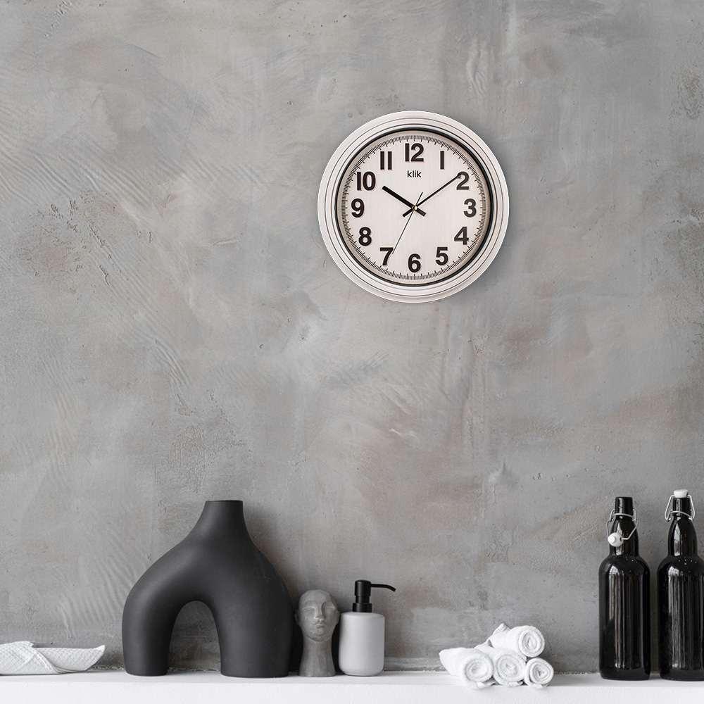 Wallity Zidni sat Auris, 34x34 cm, Beli