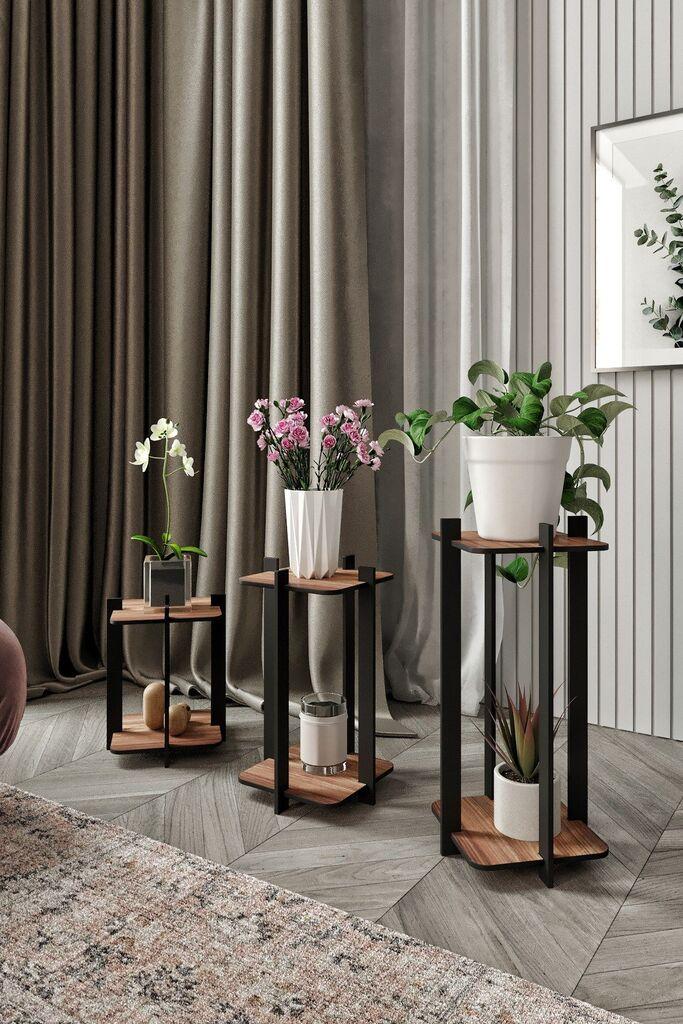 Hanah Home Postolje za cveće Flower Desk Square, Orah