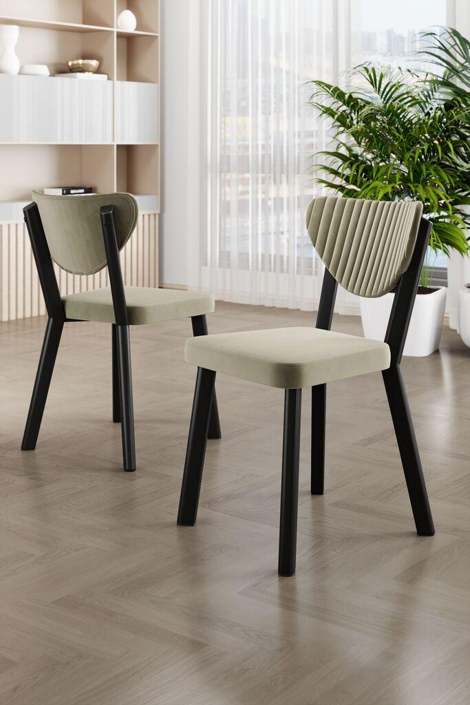Hanah Home Set stolica Arfe, 101x76x26 cm, 4 komada, Svetlozelene