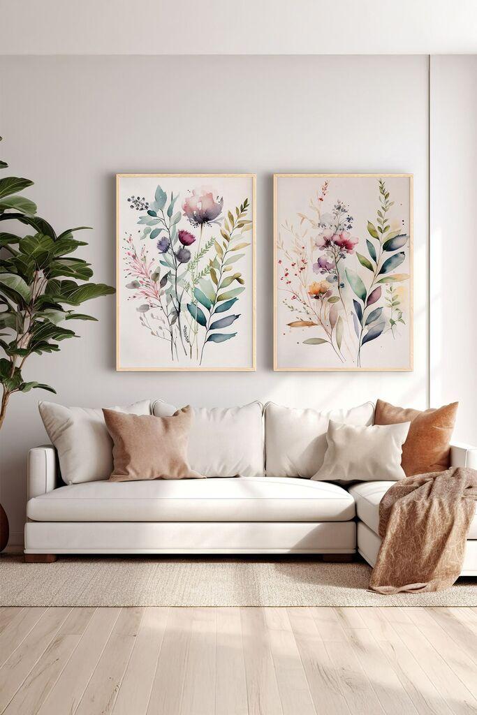 Wallity Uramljena slika Ersy2Limodel37, 33x48 cm, 2 dela