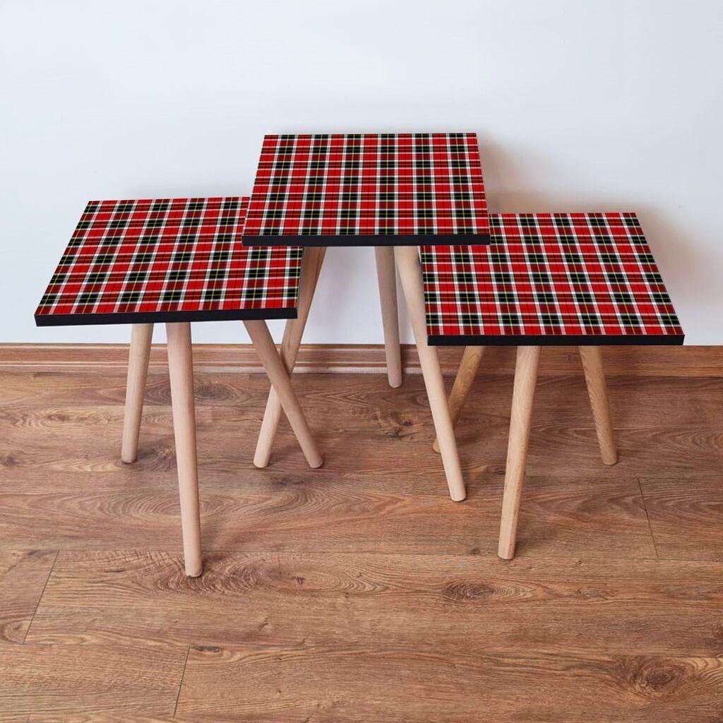 Hanah Home Set klub stočića 3Shp246, 3 komada, Šareni