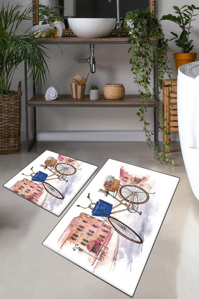 L'essentiel Maison Set 2 prostirke za kupatilo Šareni