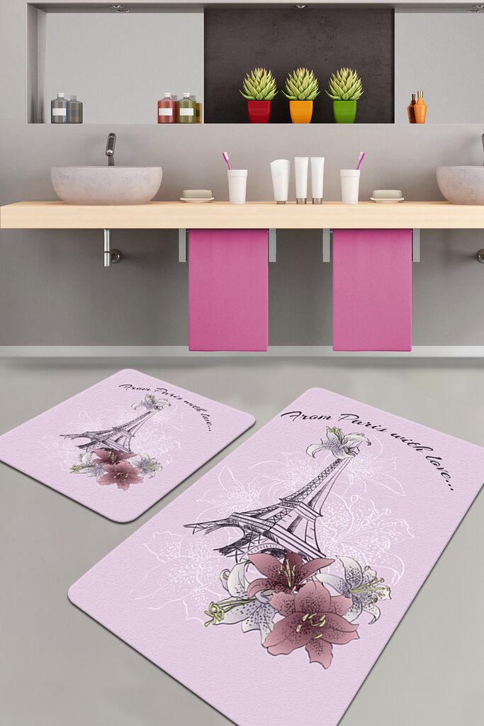 L'essentiel Maison Set 2 prostirke za kupatilo Šareni