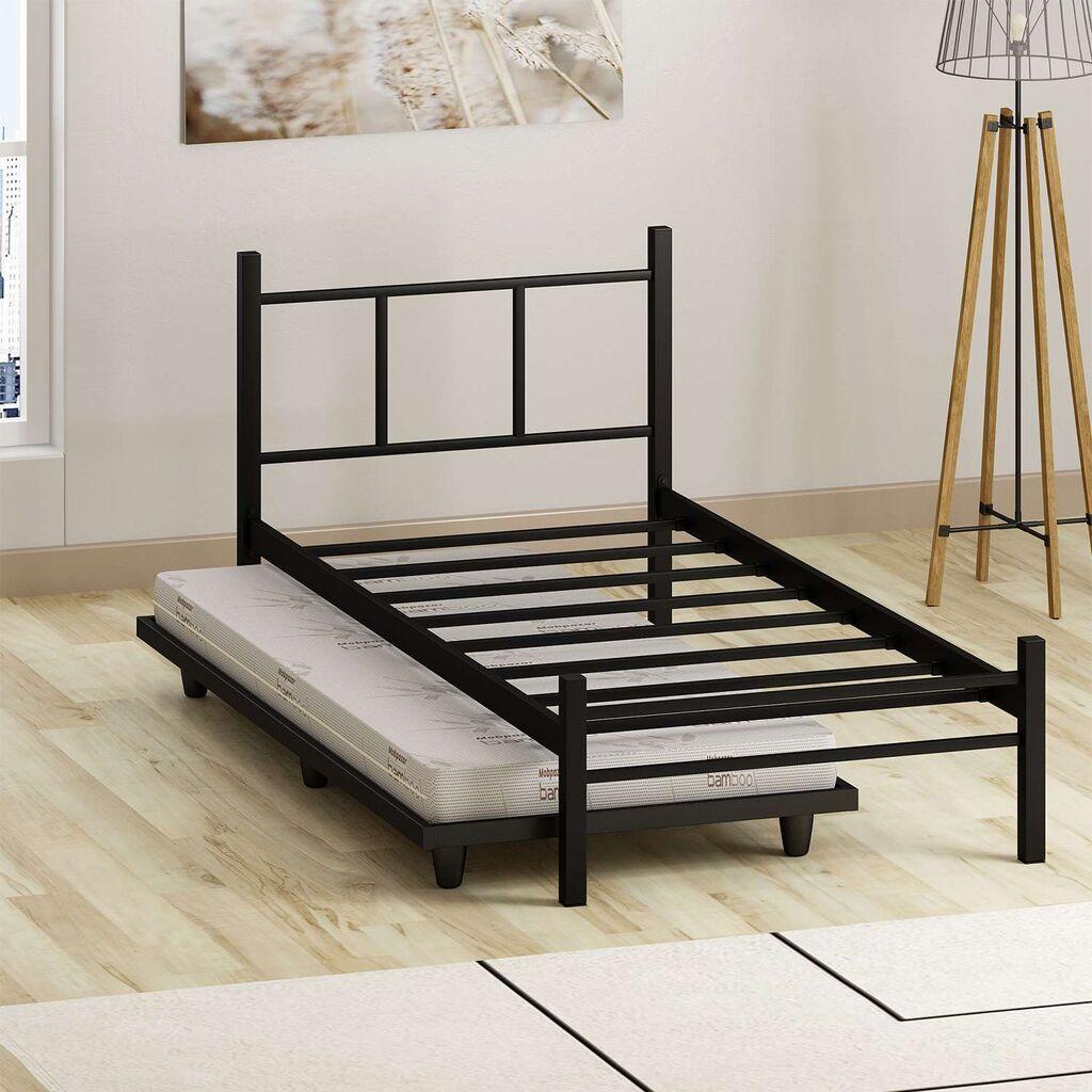 Hanah Home Ram za krevet Yavrulu, 80x180 cm,Crni