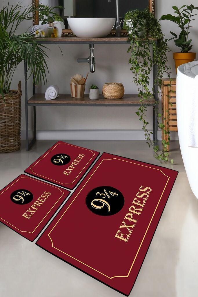 L'essentiel Maison Set 3 prostirke Harry Potter Express, Bordo