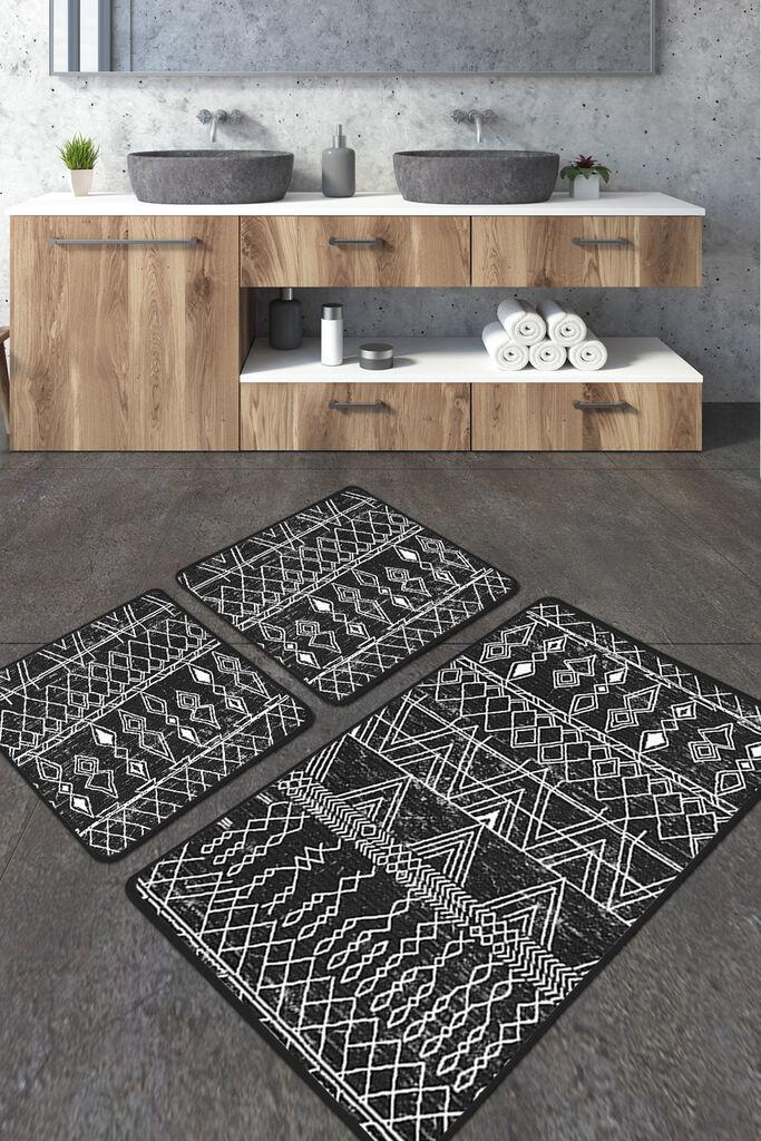L'essentiel Maison Set 2 prostirke za kupatilo Šareni