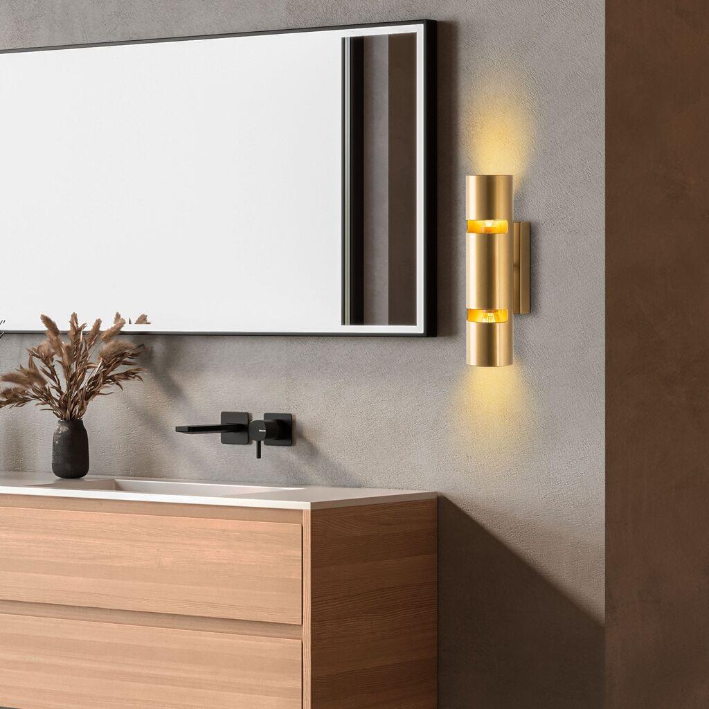 Opviq Zidna lampa Luxora-15382, 8x30x13cm, IP20, Zlatna boje