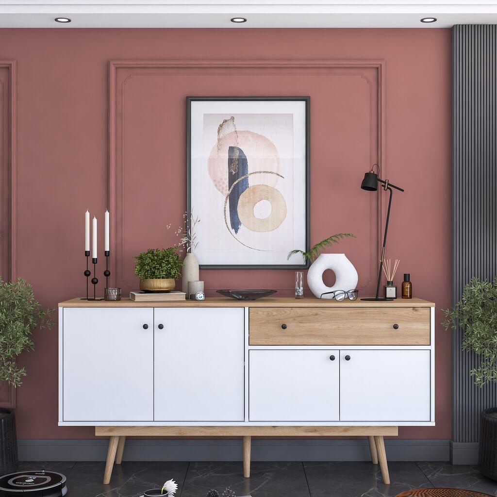 Hanah Home Konzola GD110, 180x87,6x45 cm, Bela-orah
