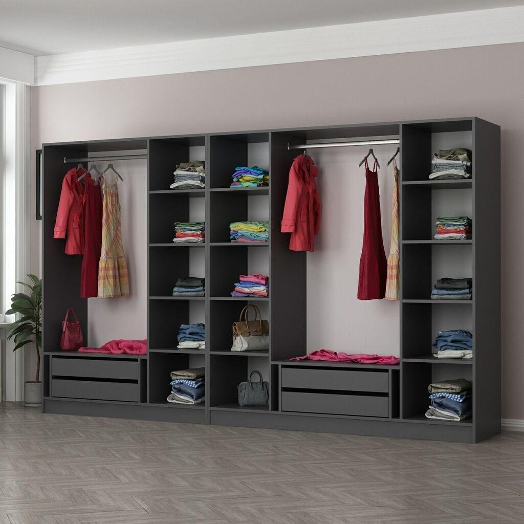 Hanah Home Garderober Kale-5046, 315x210x52 cm, Antracit