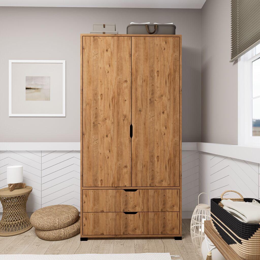Hanah Home Garderober Atlas 1600-51, 90x183x45 cm, Smeđi