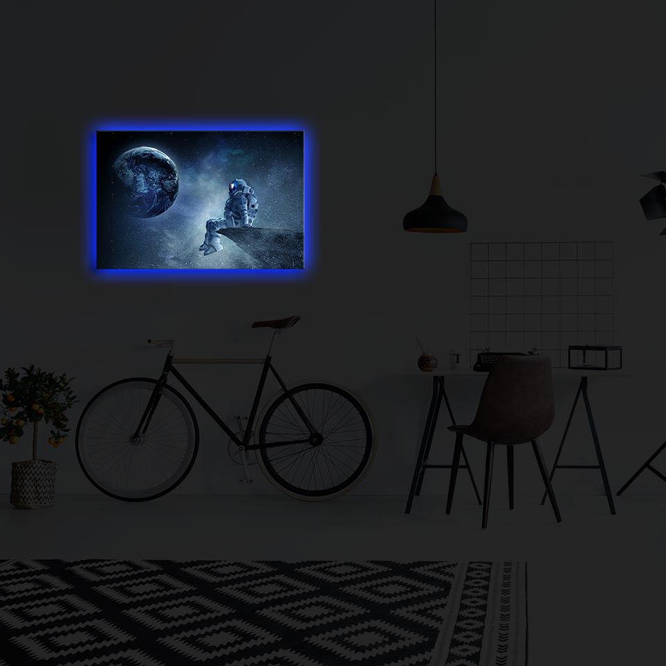 Wallity Slika na platnu sa LED osvetljenjem 45x70cm