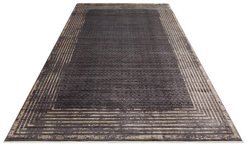 Conceptum Hypnose Tepih 100x200cm Antracit-Zlatni
