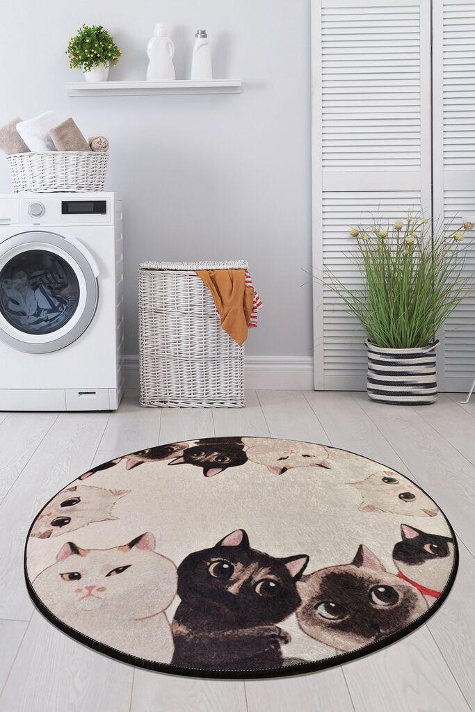 L'essentiel Maison Kupatilski otirač Angry Cats, 90cm, Bež