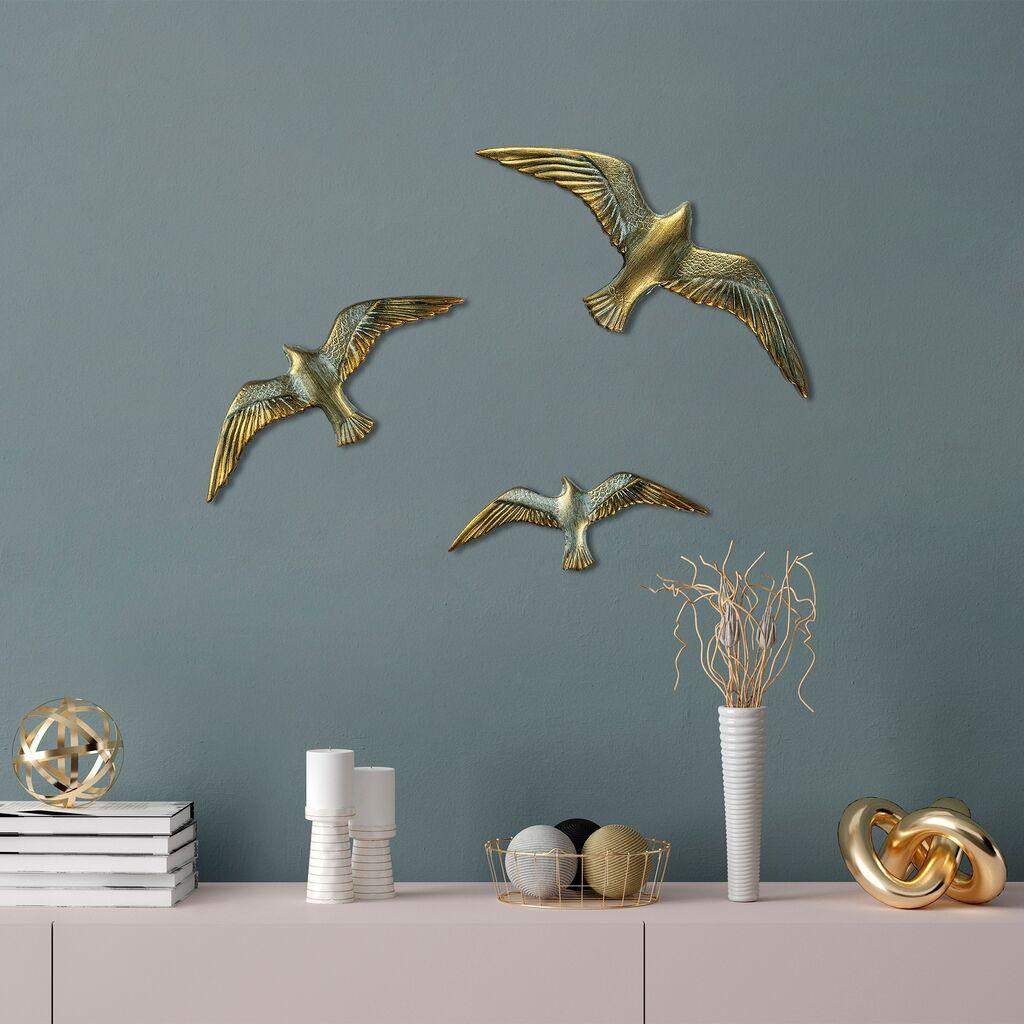 Aberto Design Zidna dekoracija Flying Seagulls 1, 3 komada