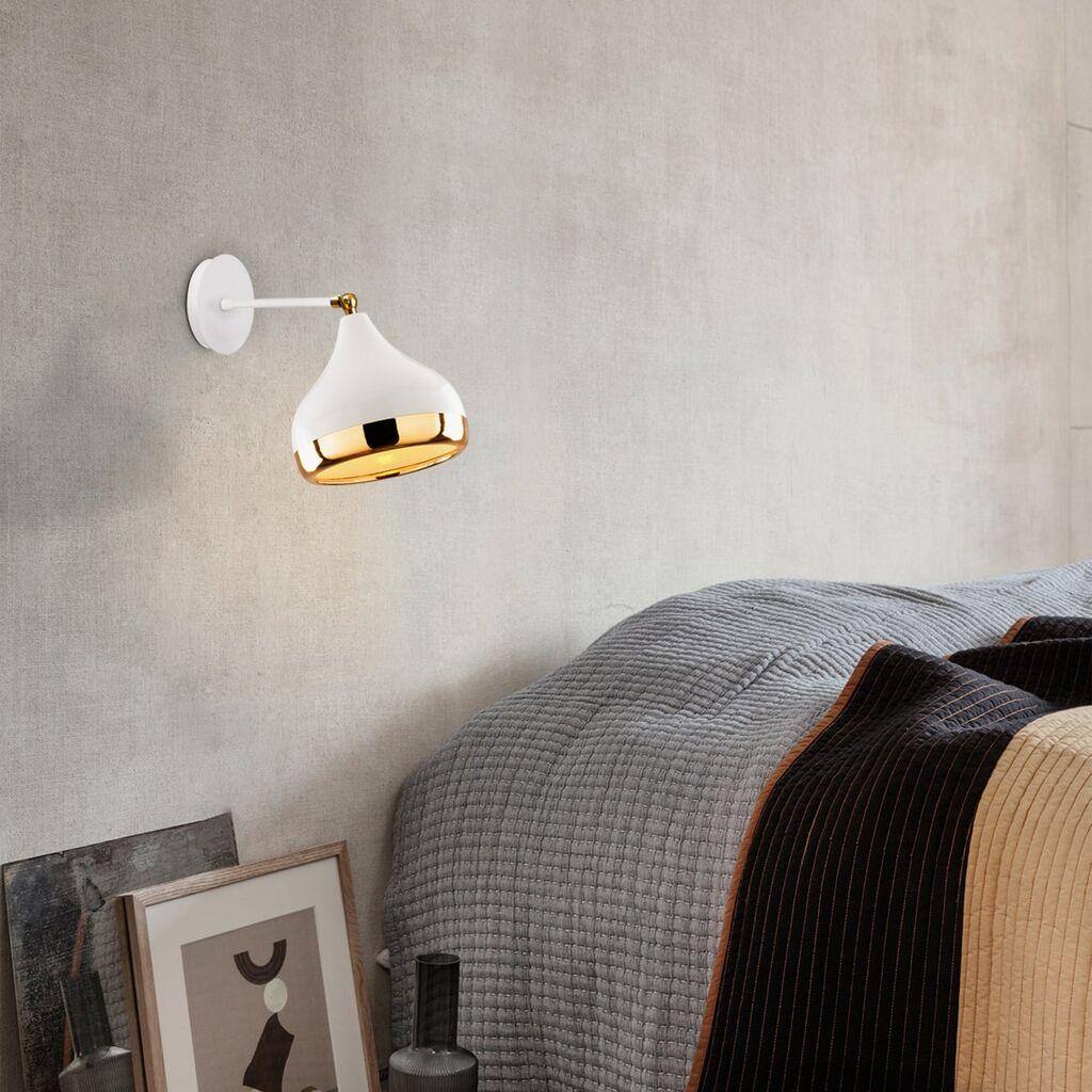 Opviq Zidna lampa E27 Socket, Belo-Zlatna