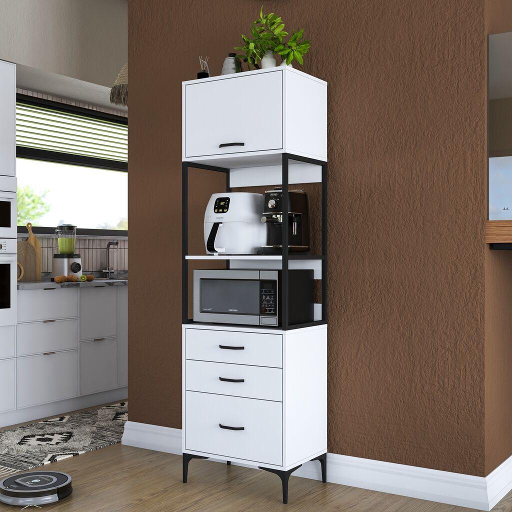 Hanah Home Višenamenska komoda JE135-3101, 60 x40 x198.6 cm, Bela