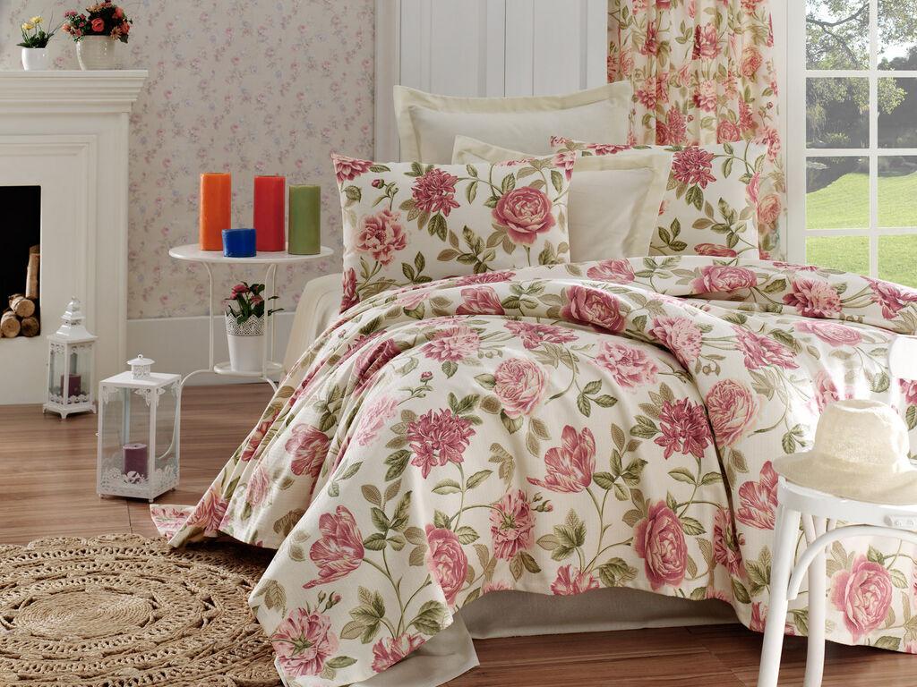 L'essentiel Maison Set Prekrivač i jastučnice Care, 200x235 cm, Rozi