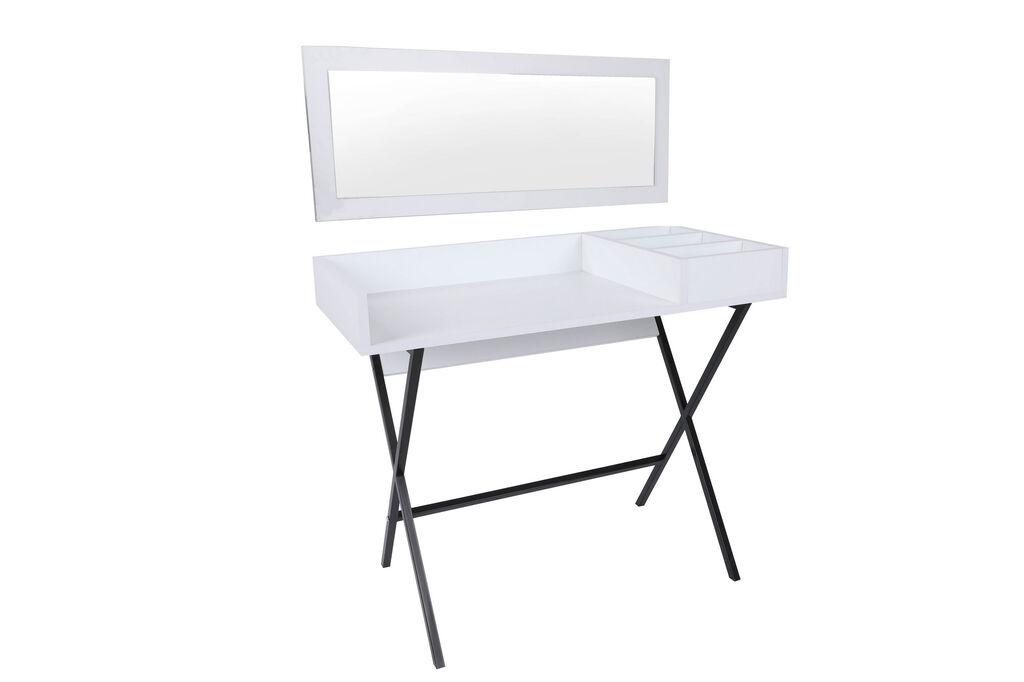 Hanah Home Sto za šminkanje Kiev, 100x50x89 cm, Beli