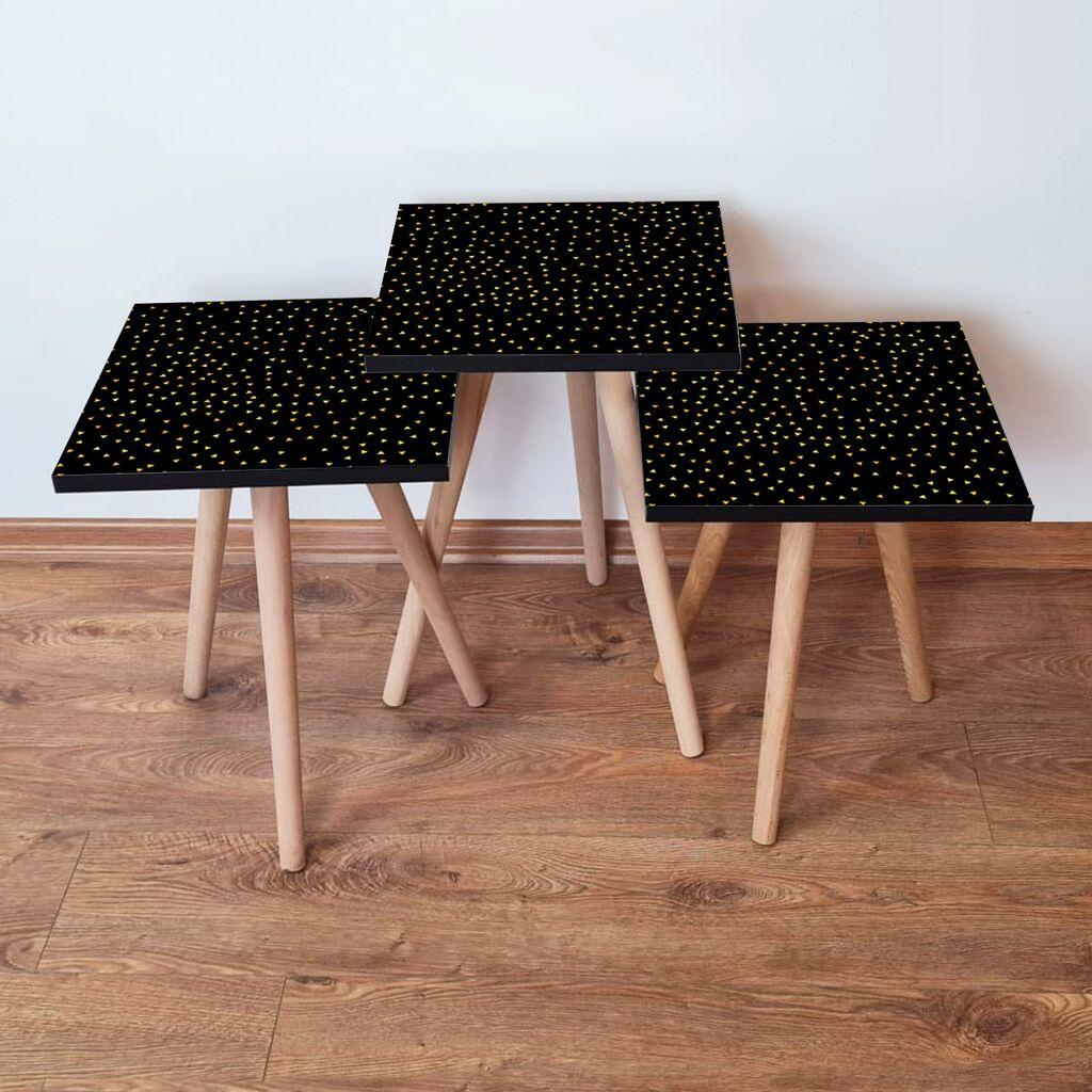 Hanah Home Set klub stočića 3Shp250, 3 komada, Šareni