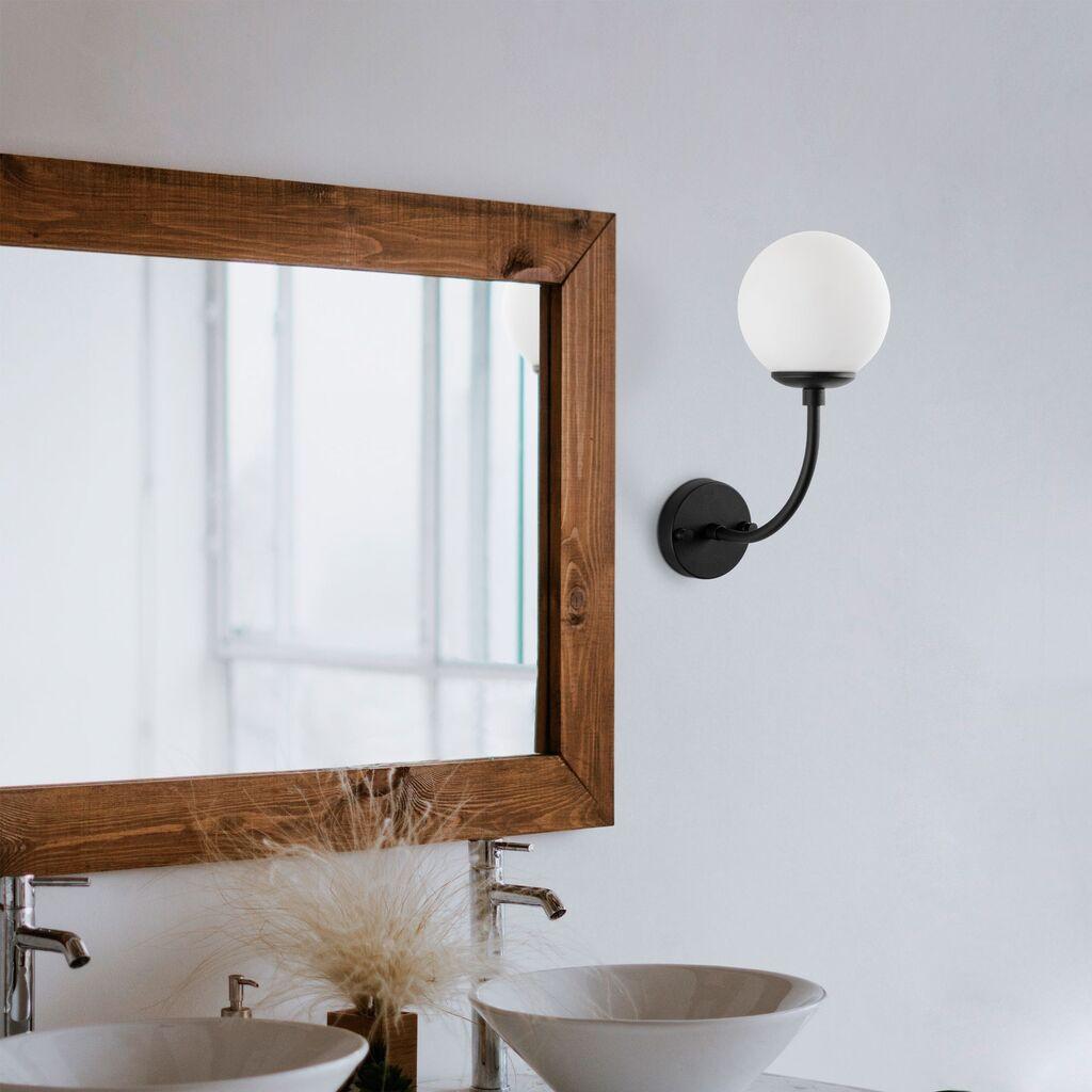 Opviq Zidna lampa Sferis-15031, 15x26x35cm, IP20, Crno-bela