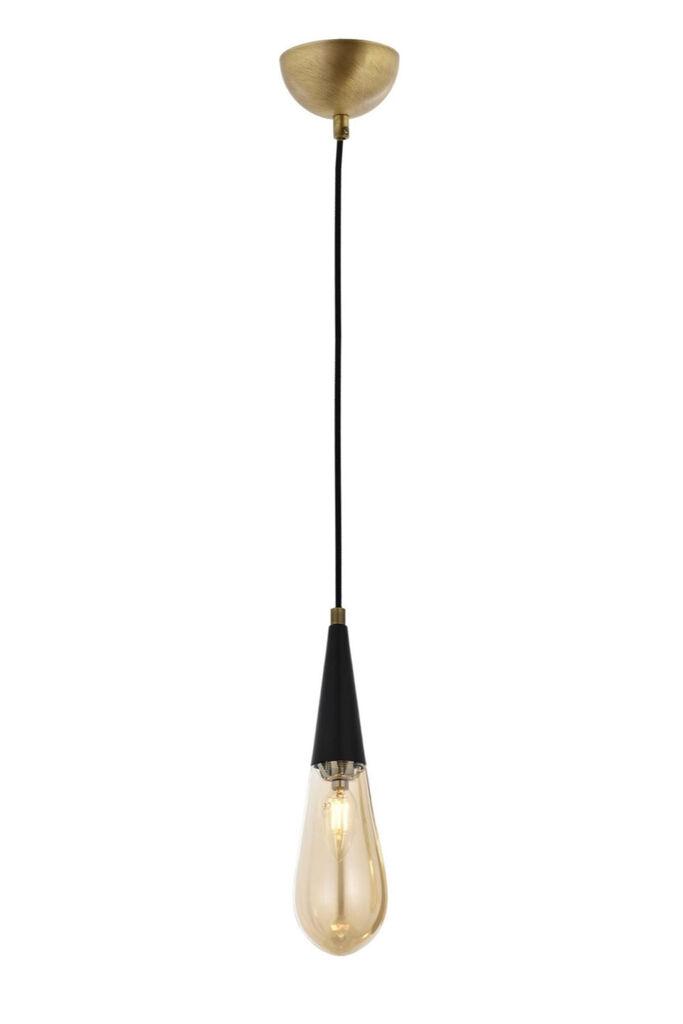 Opviq Luster AV-4236-1E, 90x10cm, IP20, 220V-240 V, Zlatno-crne boje