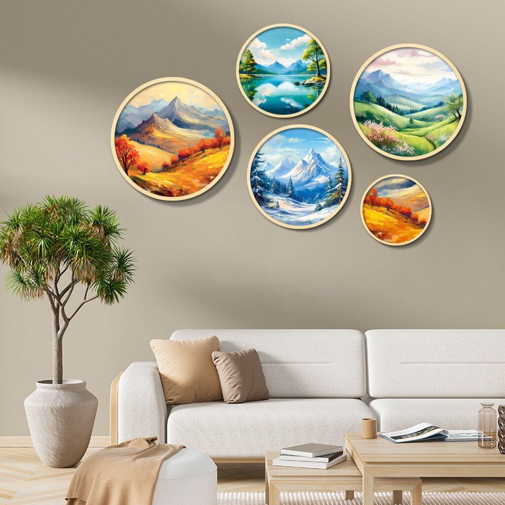 Wallity Dekorativna slika Yats-26, 43,5x43,5cm, 5 delova