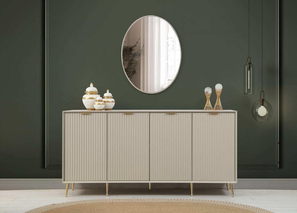 Hanah Home Konzola Kale, 180x90x45 cm, Krem