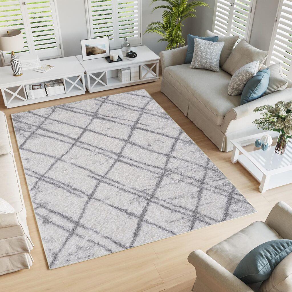 Conceptum Hypnose Tepih Woopamuk364, 80x150 cm, Sivo-beli