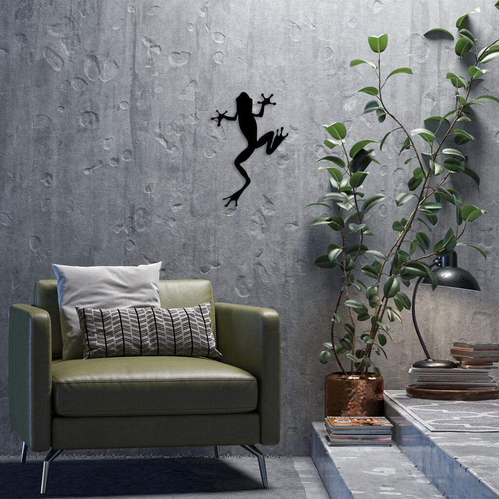 Wallity Zidna dekoracija Frog-296, 28x42cm, Crna
