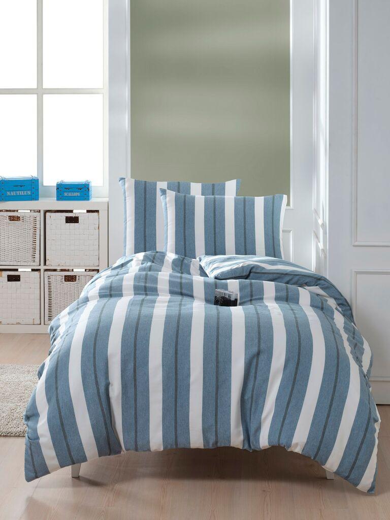 L'essentiel Maison Set Single posteljine Helsinki, 140x200cm, Petrolej