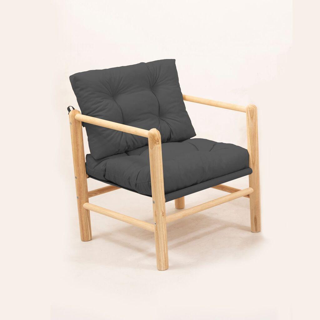 Hanah Home Baštenska fotelja MYG03, 51x86x51 cm, Antracit