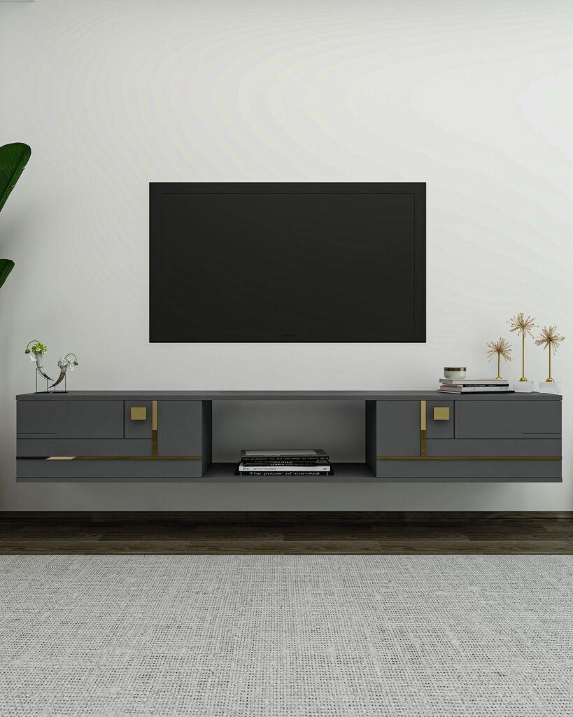 Hanah Home TV Komoda Aredam, 150x25,6x29,6 cm, Antracit