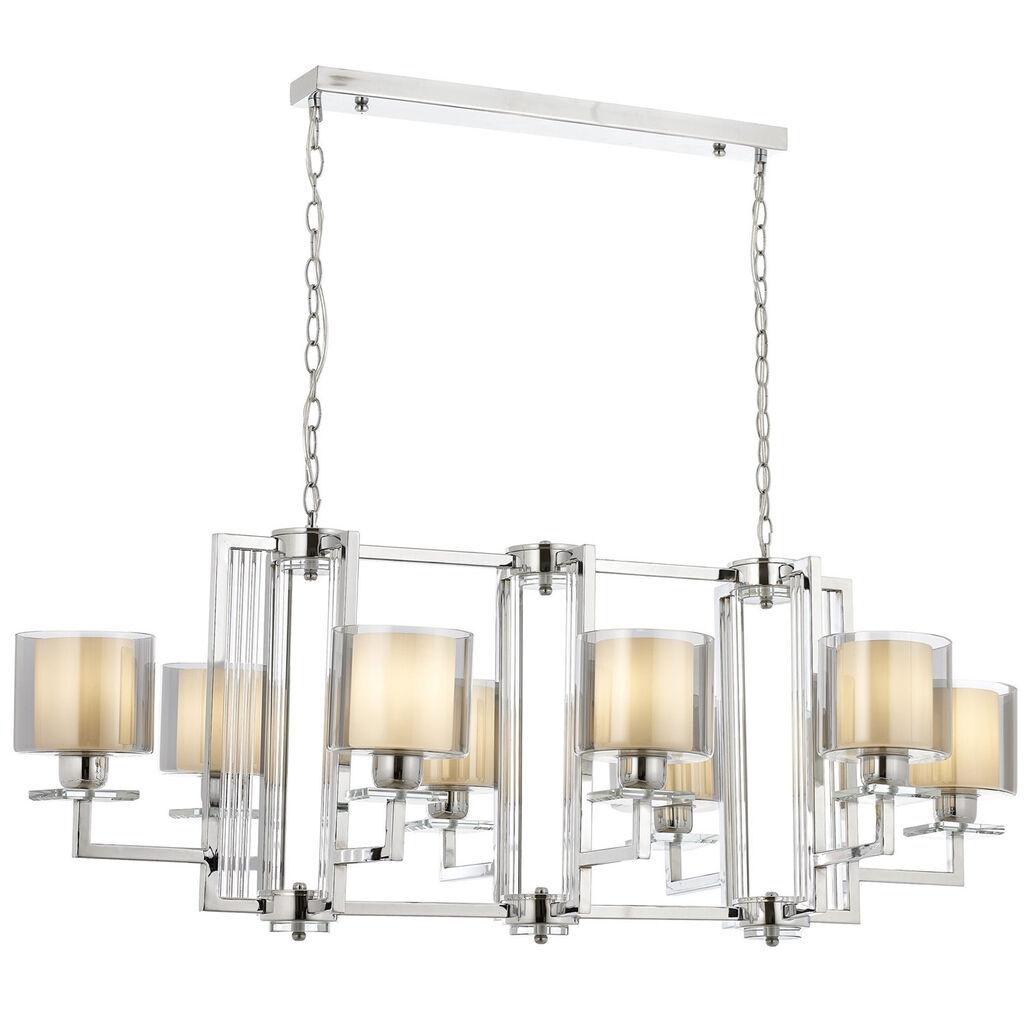Opviq Luster Av-4285-8K-Ym, 100x110x60 cm, Srebrno-bež