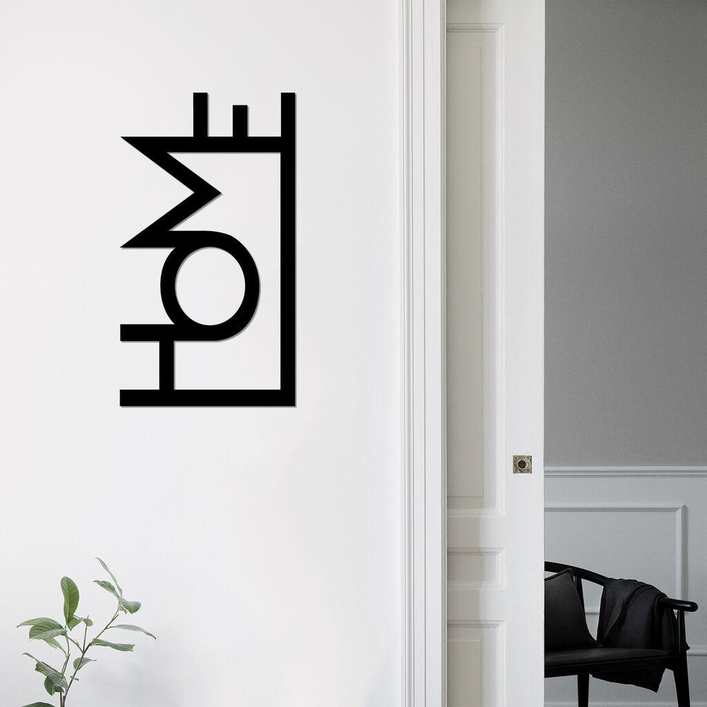 Wallity Zidna dekoracija Home, 28x50 cm, Crna