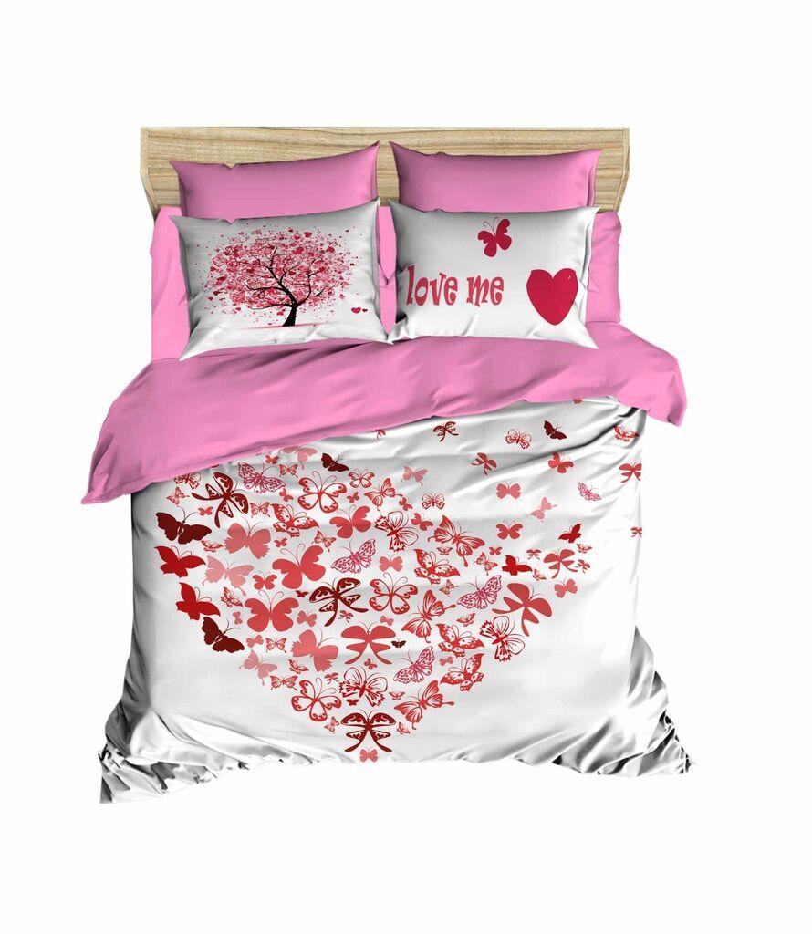 L'essentiel Maison Komplet posteljina 187, 200x220cm, Belo-roze