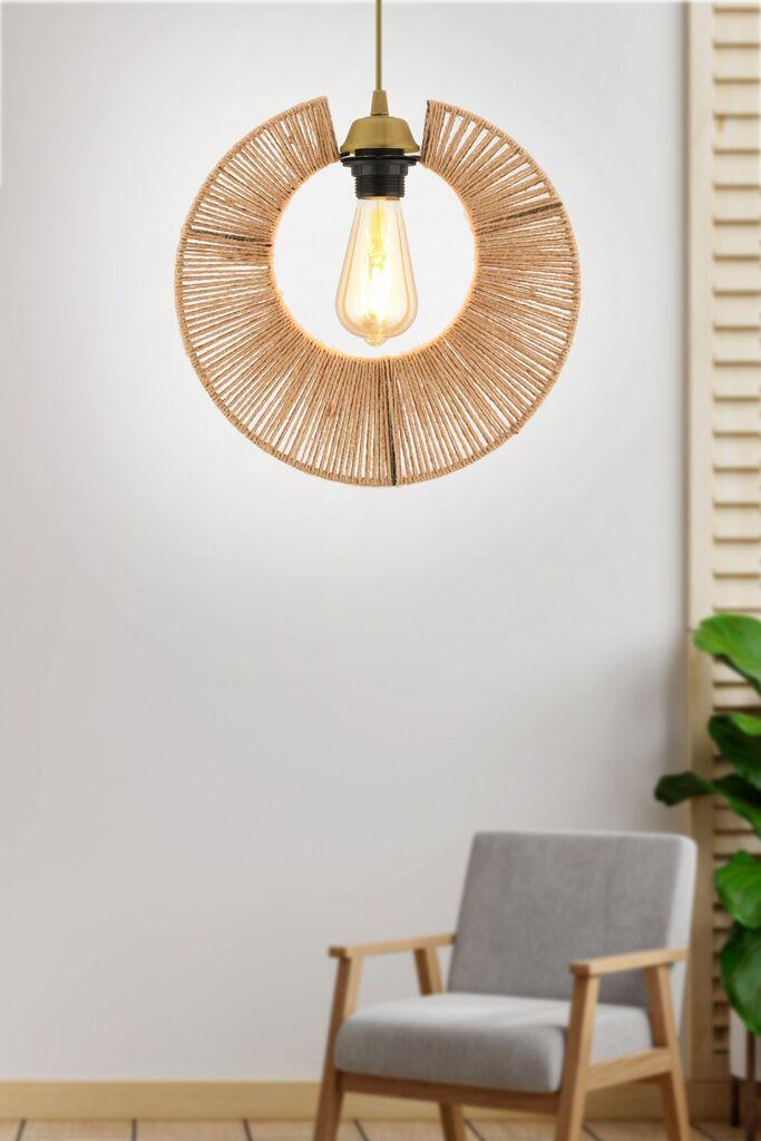 Opviq Luster Kruh, 30cm, Bež