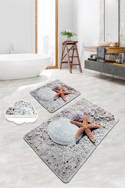 L'essentiel Maison Set 2 prostirke za kupatilo Šareni