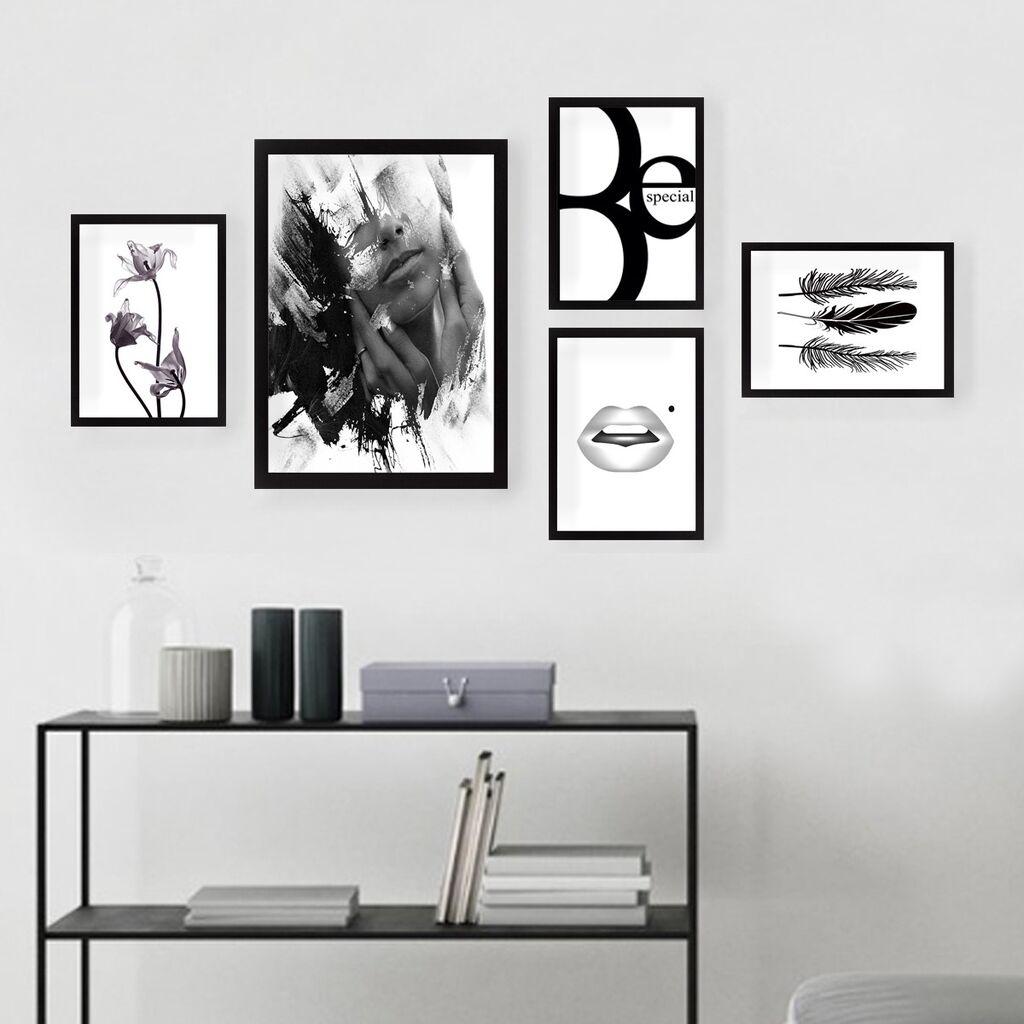 Wallity Dekorativna slika SET_026, 34x44cm, 5 delova