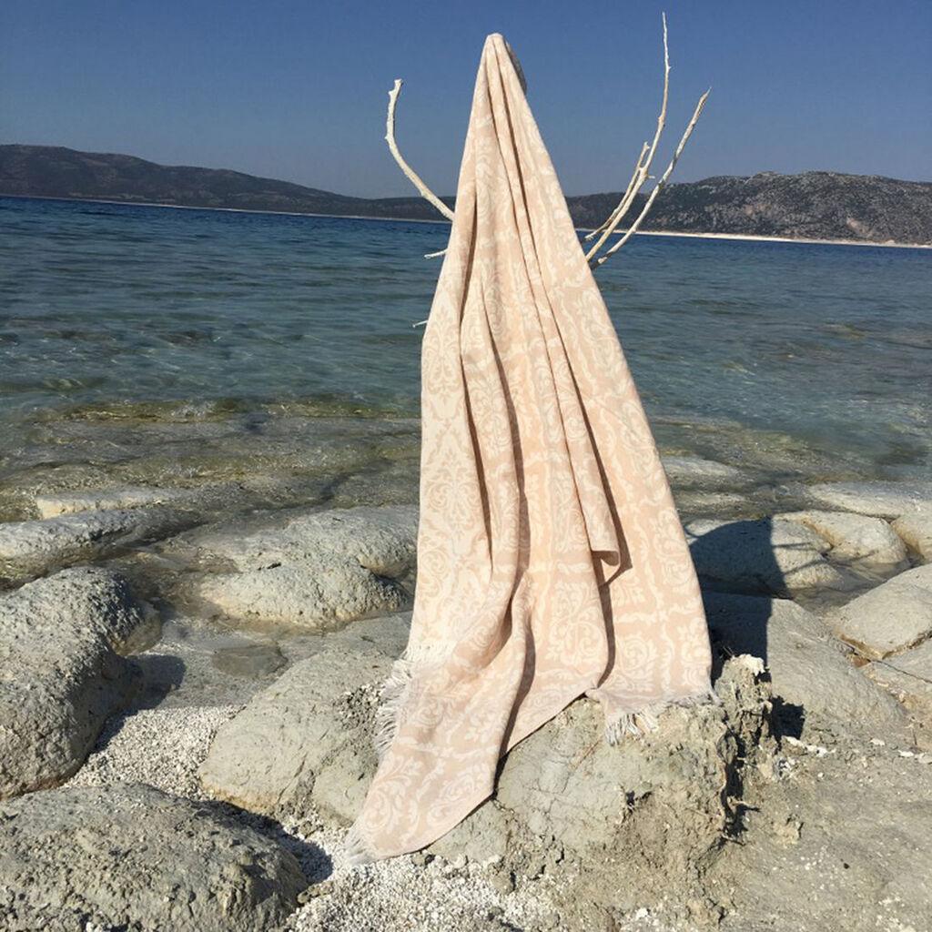 L'essentiel Maison Peškir za plažu 90x170cm Bež-Beli